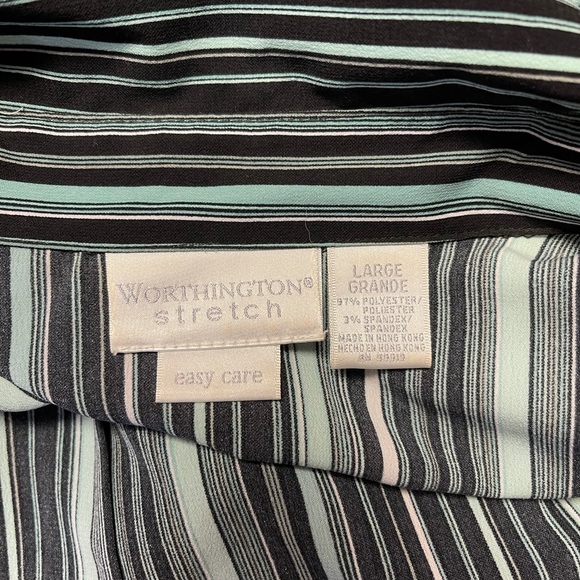 Vintage 90s/00s Worthington Stretch blouse - Picture 3 of 4
